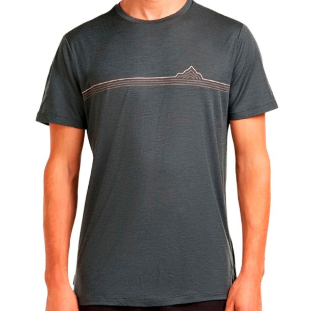 Merino herre t-shirt 150 Tech Lite m�rkegr� | Icebreaker