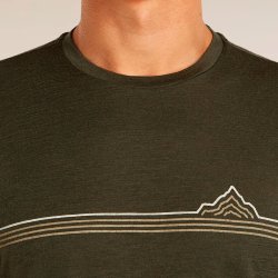 Merino herre t-shirt 150 Tech Lite m�rkegr�n | Icebreaker