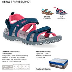 Outdoor vandre sandal mrkebl rosa | Serac Trespass
