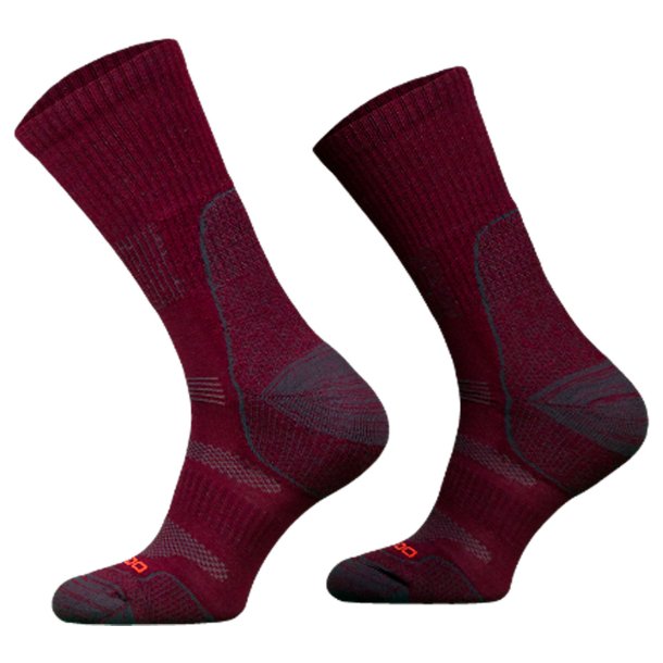 Uldstrmper 70 % merinould bordeaux | Hiker light TRE12/08 Comodo