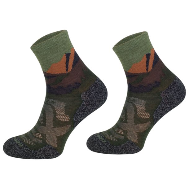 Outdoor vandrestrmper Hiking 70 % merinould khaki mountain | TRE18 Comodo