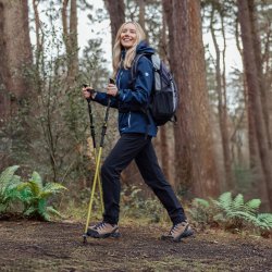 Vandrestave foldbare. St med 2. Fluoreserende grn | Forus Trespass