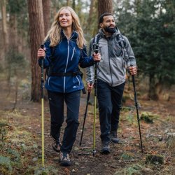 Vandrestave foldbare. St med 2. Fluoreserende grn | Forus Trespass