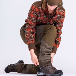 Outdoor bukser dame oliven / brune vandttte | Furudal Caribou Extreme Pinewood