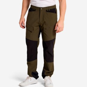 Outdoor bukser. Herre. M�rkegr�n/sort | Hamra Tuxer