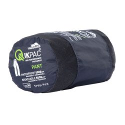 Outdoor regnbukser herre/uni. Sort i pose | Qikpac Trespass