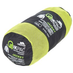 Outdoor regnjakke unisex sort i pose | Qikpac Trespass