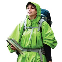 Poncho regnslag grnt - kan laves til tarp | Sea to Summit