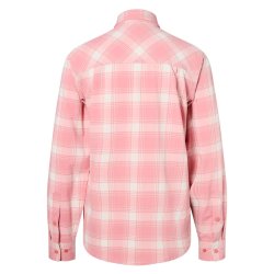 Outdoor dameskjorte lys r�d/hvid. Lang�rmet | Abisko trekking insectsafe Pinewood
