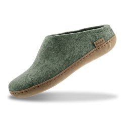Futsko t�fler lys mosgr�n skinds�l | Glerups