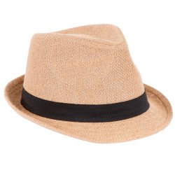 Sommerhat 100% h�r. Med skygge. One size  | Fedora Trespass