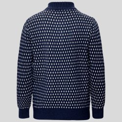 Striktrje 100% merinould mrkebl half zip | Kalgaard Knit Superstainable
