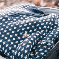 Striktrje 100% merinould mrkebl half zip | Kalgaard Knit Superstainable