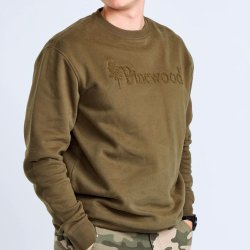 Sweater bomuld grn | Vrnamo Pinewood