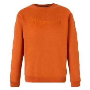 Sweater bomuld orange | Vrnamo Pinewood