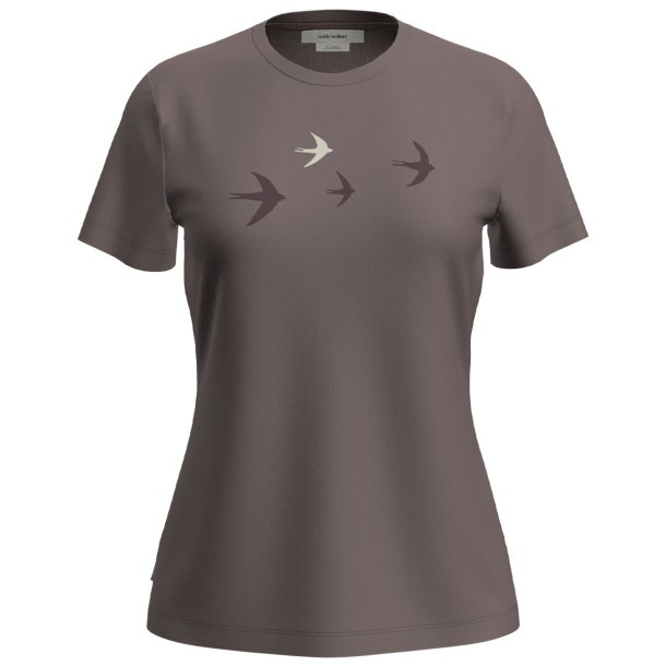 Merino dame t-shirt 150 Tech Lite porcini | Icebreaker