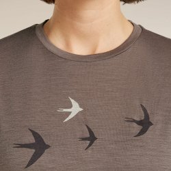 Merino dame t-shirt 150 Tech Lite porcini | Icebreaker