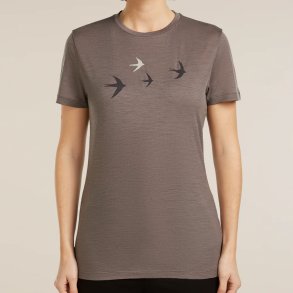 Merino dame t-shirt 150 Tech Lite porcini | Icebreaker