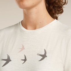 Merino dame t-shirt 150 Tech Lite r�hvid | Icebreaker