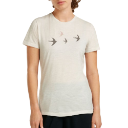 Merino dame t-shirt 150 Tech Lite r�hvid | Icebreaker