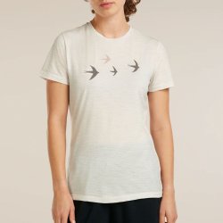 Merino dame t-shirt 150 Tech Lite r�hvid | Icebreaker