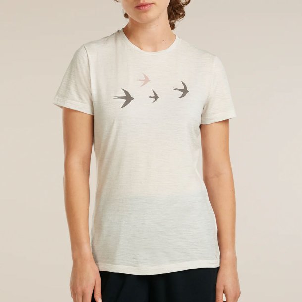Merino dame t-shirt 150 Tech Lite r�hvid | Icebreaker
