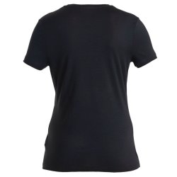 Merino dame t-shirt 150 Tech Lite sort | Icebreaker