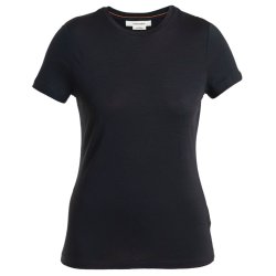 Merino dame t-shirt 150 Tech Lite sort | Icebreaker