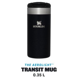Stanley termomug sort 0,35L | Aero Light Transit Stanley