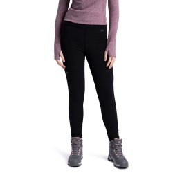 Outdoor tights dame sorte - vandafvisende | Jovana Trespass