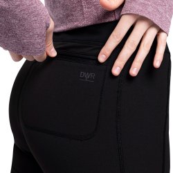 Outdoor tights dame sorte - vandafvisende | Jovana Trespass