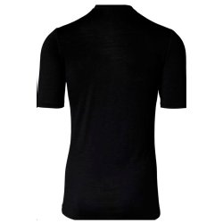 Uldundertrje kortrmet dame sort 100% merinould | Woolbyelle